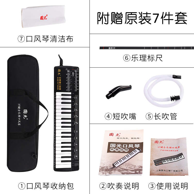 37级乐器小学生专业乐理教学专用童风琴键琴儿演奏口全吹口国光