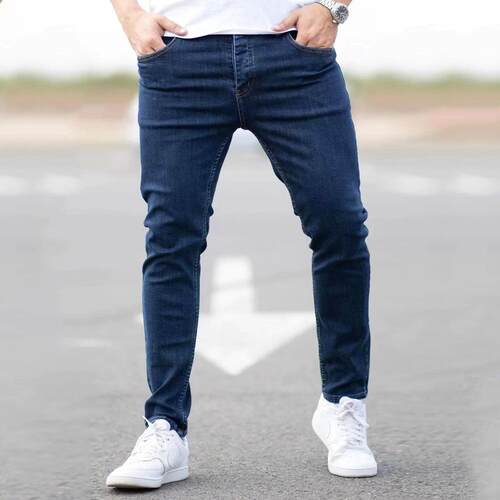 Mens Skinny Stretch Denim Jeans Set of 3 Solid Color Basics