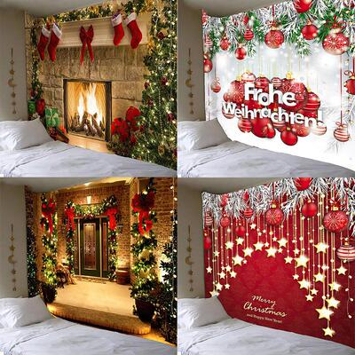 Christmas background cloth Background wall decoration tapest