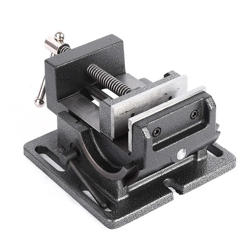 厂家货源可倾斜夹具 导杆式台钳0-90度钻床台虎钳万向平口钳批发