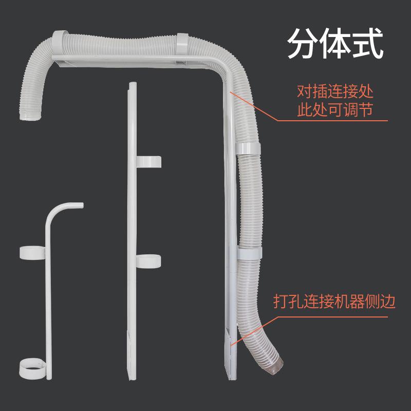 直径100mm150mm吸尘钢丝软管支架单双桶排尘集尘木工雕刻机吸尘器