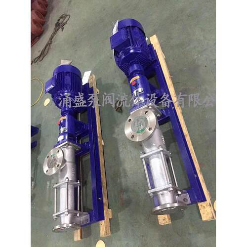 G型不锈钢单螺杆泵G30-1浓浆泵高扬程压滤机泵料斗式螺旋泵耐腐蚀