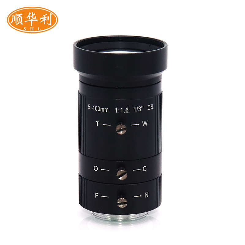 5-100mm变焦镜头20倍手动变倍1/3英寸CS接口长焦镜头监控设备配件