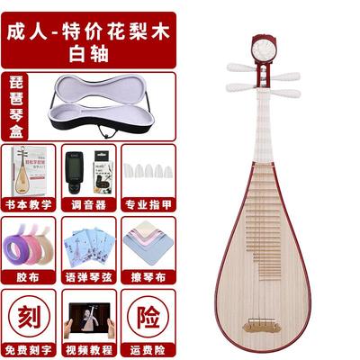 正品语老弹琶料红木琵初学学入门自乐器演奏检定考试花梨木成人儿