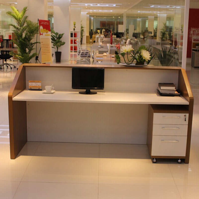 前台桌接待台办公家具简约现代板式公司迎宾台收银吧台服务台
