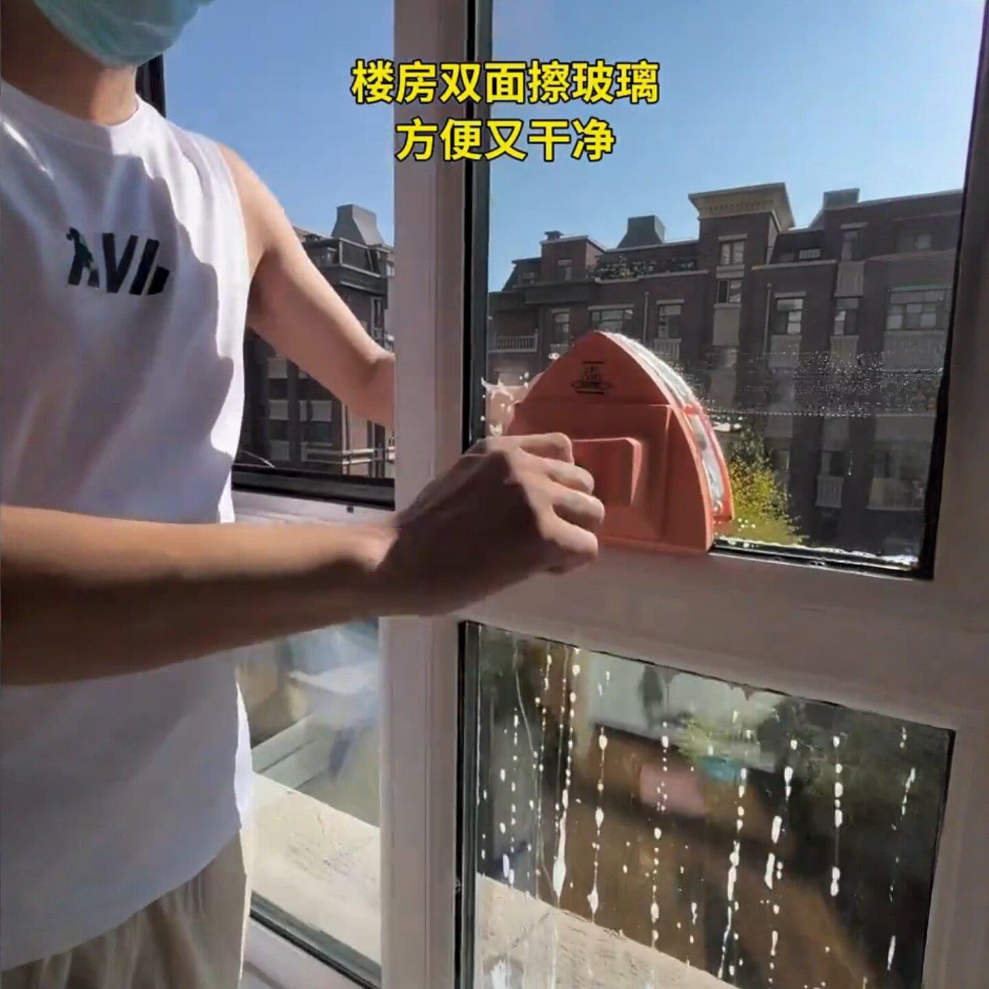 擦窗神器高层窗外专用磁吸双面玻璃清洁器家用加厚强磁双层刮窗器
