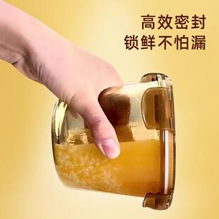 玻璃汤碗家用汤杯密封带盖可微波炉加热带饭喝粥碗便携上班族饭盒