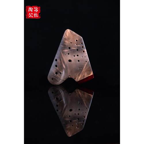 正品子雷陶笛素烧三管工陶笛RY中音C调古吉3AC树脂艺A专业演奏级