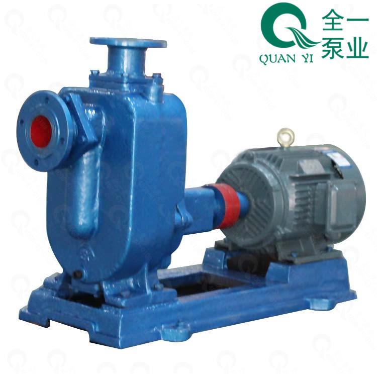 ZW自吸式无堵塞排污泵卧式联轴排污泵吸水泵絮凝沉淀污水泵