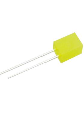 现货 557方形LED灯珠 黄发黄长脚高亮指示灯珠 黄色LED发光二极管