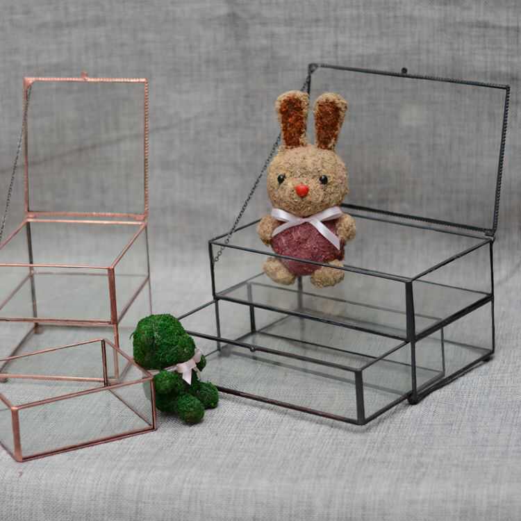 批发珠宝饰品首饰盒玻璃高档吊 开窗玉佩收纳盒坠包装盒 玉器礼品