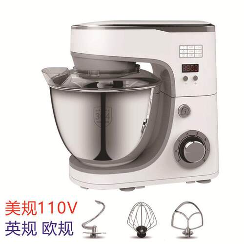 110V厨师机家用搅拌机打蛋机全自动和面机小型外贸跨境出口小家电
