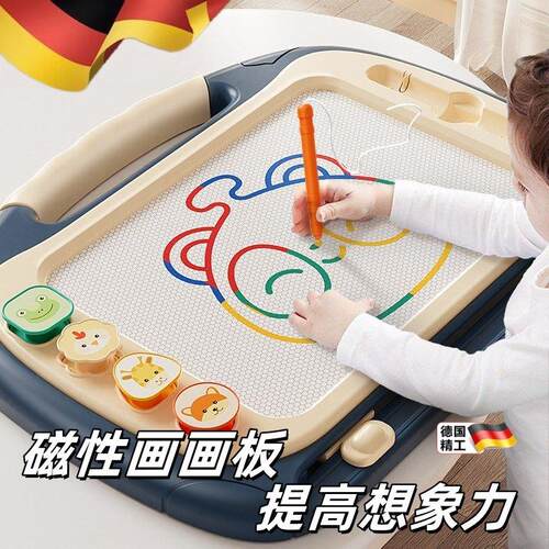 超大儿童画画板磁性写字板可消除涂鸦小黑家用擦幼儿一岁至六岁宝