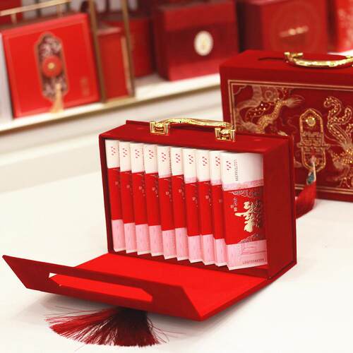 采购产品婚礼礼金盒，高端订婚礼盒，订婚礼金盒，120k大红包
