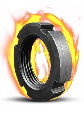 GB810小圆螺母四槽六槽锁紧螺帽开槽防松并帽MM10M12M14*1.5M16