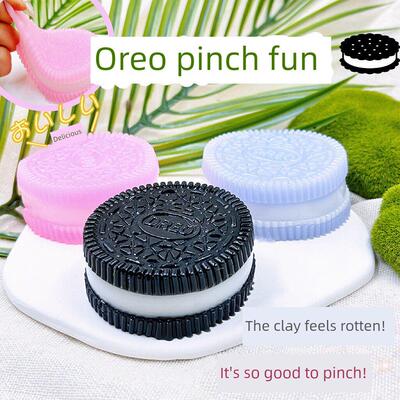 Squishy Oreo Biscuit Stress Relief Toy Pinching Sandwich奥利