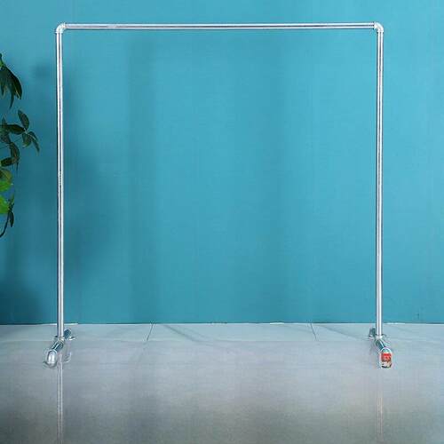 服装店展示架水管挂衣架铁艺落地龙门架服装架镀锌钢管晾衣架货架