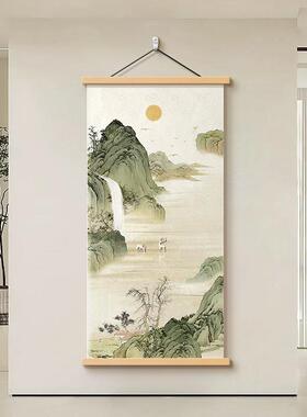 新lg-20250江中式山如画正对门走廊装画饰画入户山画挂高级玄水关