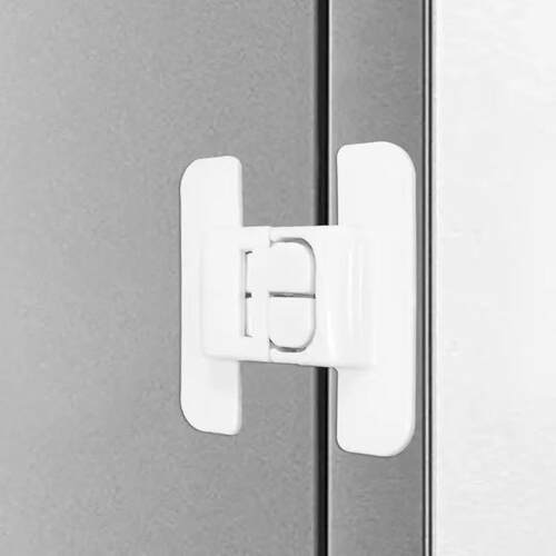 No-drill refrigerator door closer and child safety lock for