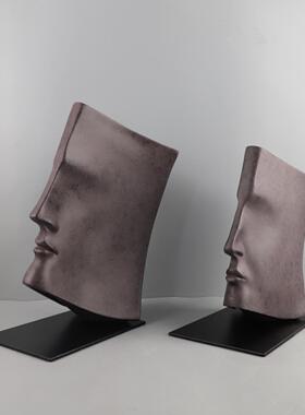 现代简象约1503抽侧卧脸脸书树脂摆件客厅室玄关酒店书房家人居装