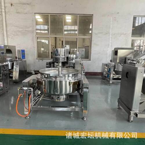 全自动不锈钢行星搅拌炒锅 火锅底料炒料机糕点馅料炒菜炒锅设备