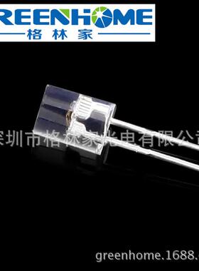 工厂直销F5/5mm平头无边短脚高亮白发黄光平头LED黄灯