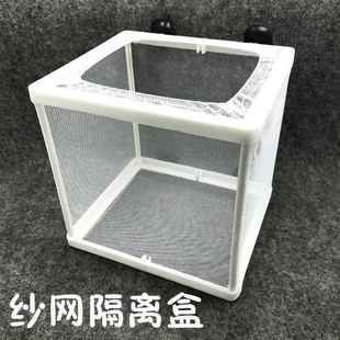 鱼缸隔离网大小号、孵化隔离网、观赏鱼繁殖专用隔离网、4吸盘