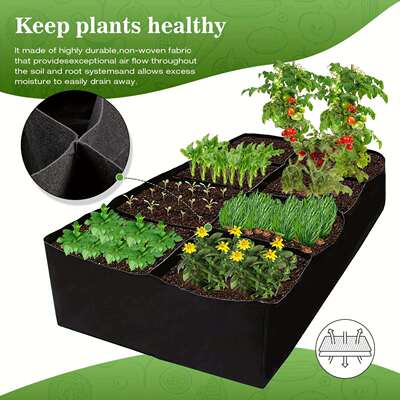 1pcGardenPlantBed128Gallons8GridPlantPlantingBag