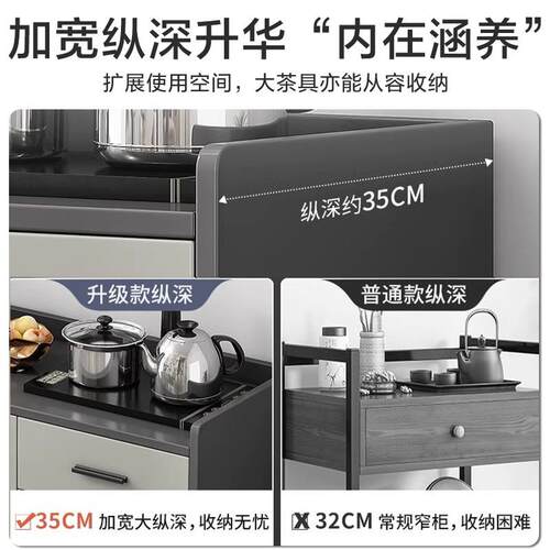 餐柜边柜现代C69约轻奢靠墙大容量收纳物餐厅酒柜办公室储简茶水