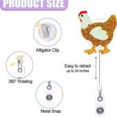 新品 医生护士徽章卷轴硅胶串珠易拉扣挂绳钥匙扣