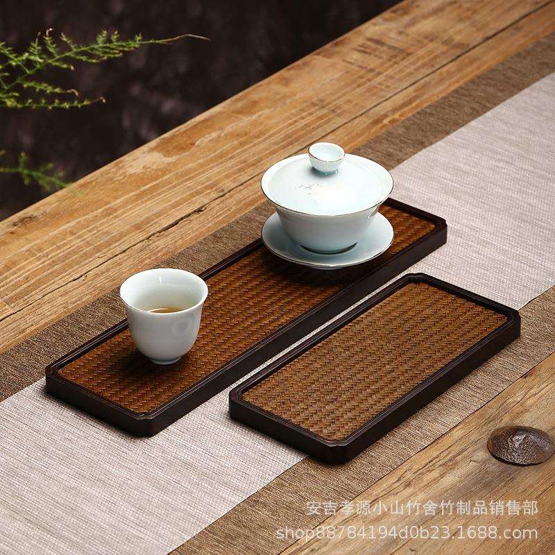 席面重竹茶盘干泡台壶承小号托盘宋席办公室户外茶具配件厂家直销