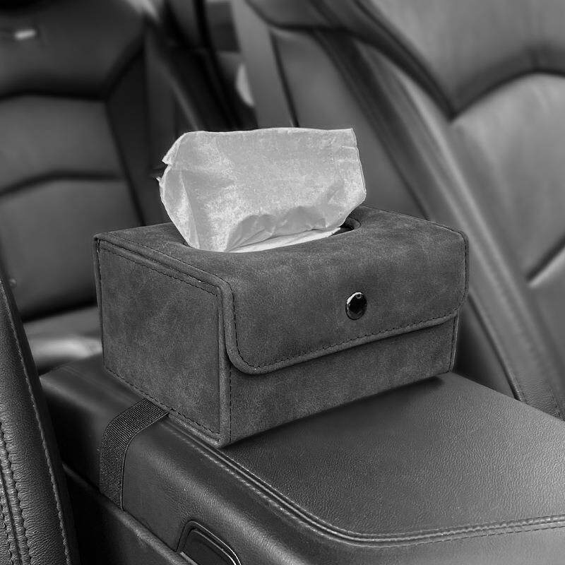 汽车纸巾盒挂式车载椅背收纳盒面纸巾遮阳板盒抽女士内饰纸抽盒