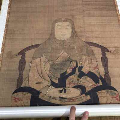 正品天智者大师 像清代绘台制艺术微喷复制佛佛像人物国画古代画
