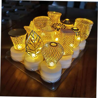2pcs LED electronic candle lamp desktop Christmas lighting