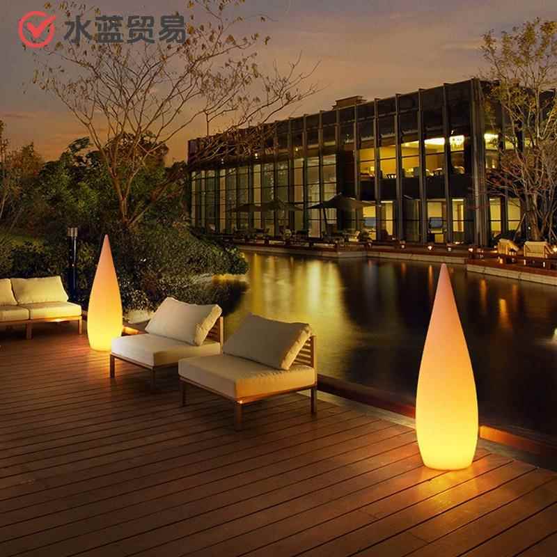 户水外RQO滴灯太酒阳能发光落地灯庭院灯花园民宿吧装饰灯网景红
