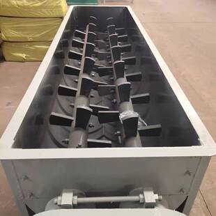 卧式双轴搅拌机粉尘加湿混合连续搅拌火力发电厂双螺旋高速搅拌机