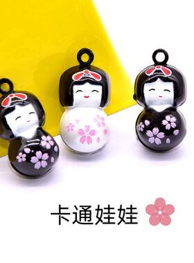 卡通铃铛烤漆丝印一字开口铃铛儿童玩具手机配件吊坠铃铛钥匙扣
