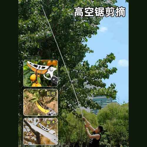 摘水果采摘枇杷荔枝杨梅龙眼杏子摘果伸缩杆高空剪树枝高枝剪