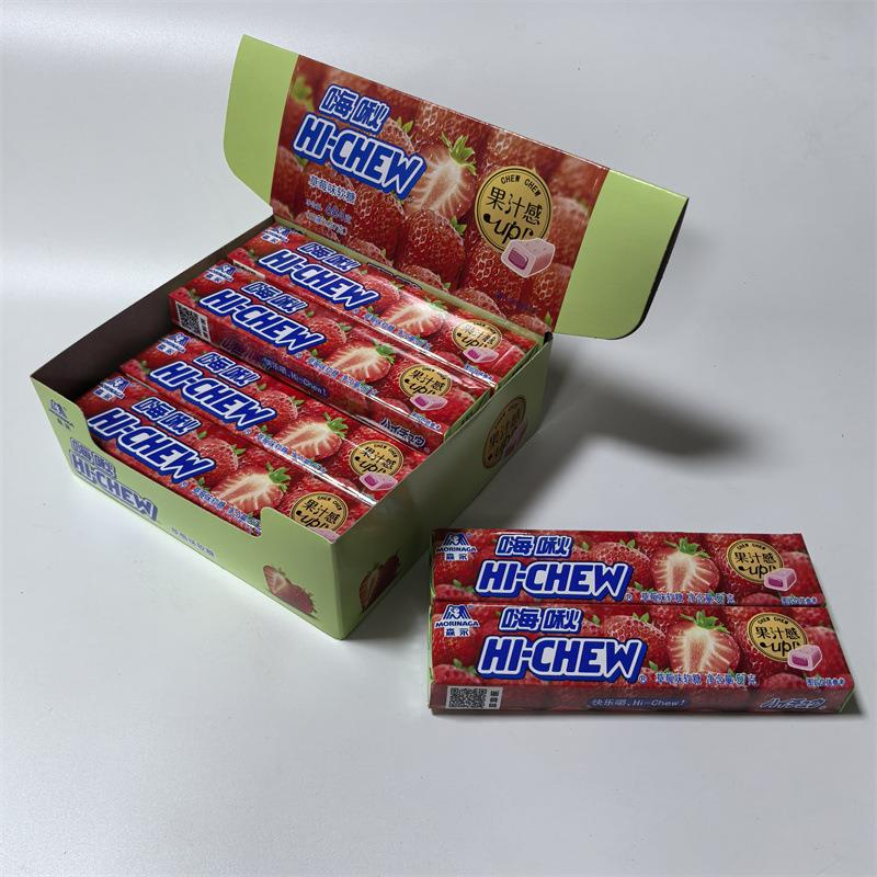 森永 HI-CHEW嗨啾香口软糖零食小吃水果软糖57g*12条嗨啾条糖