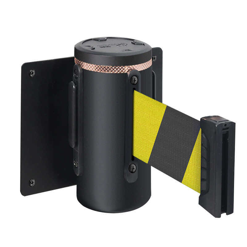 厂家批发2米挂墙式伸缩头铁烤漆黑色隔离止步栏排队慢缓冲栏杆头,五金/工具,护栏/隔离栏,淘宝优惠券,粉丝福利购,淘宝优惠卷