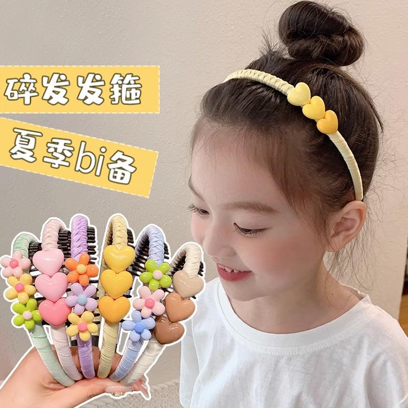 儿童带齿防滑发箍女童2024新款不伤发不勒头压发头箍碎发整理神器