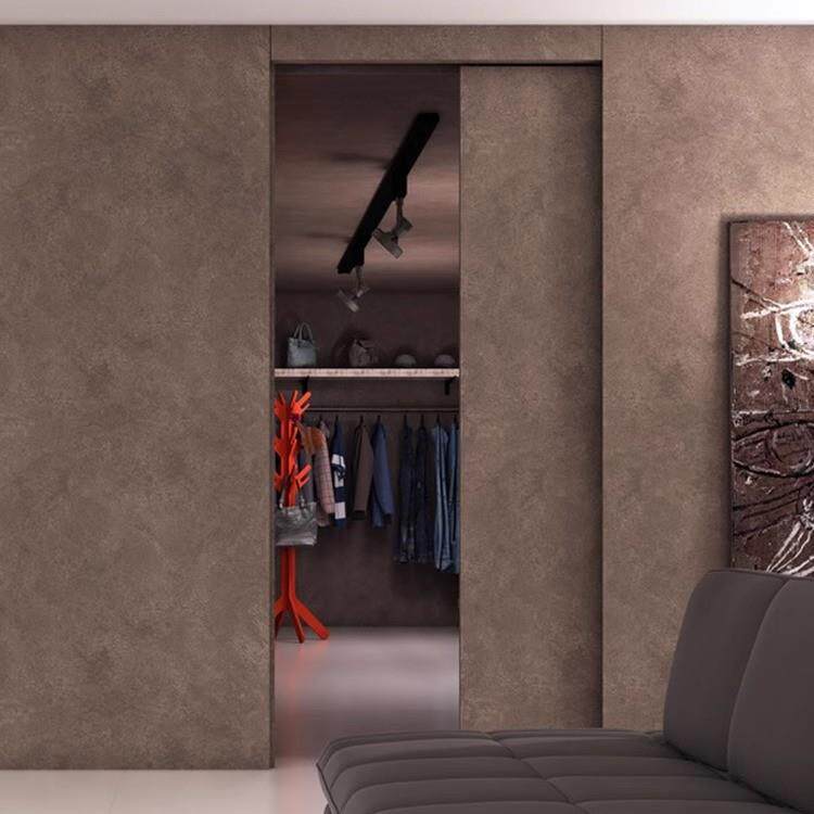 进口内推巴士门轨道平移门滑轨导轨厨房卫生间隐藏卧室门五金配件