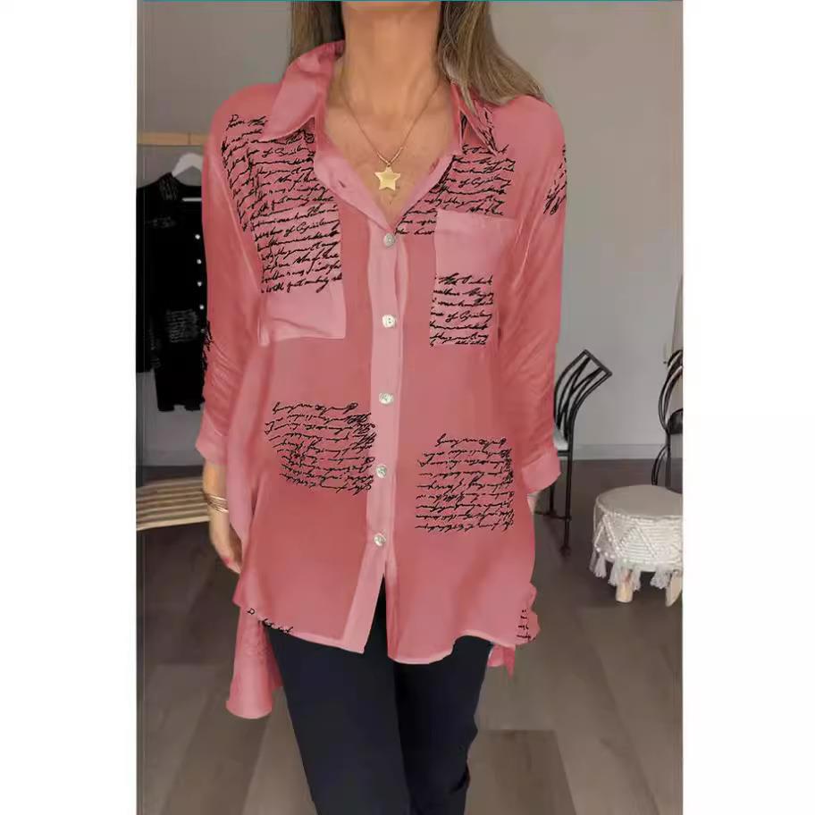 Womens Fashion Loose Sexy Swallowtail Shirt
