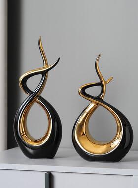 高档现代轻欧奢电视柜客厅装饰设约品玄关创意家居北风简摆酒柜小