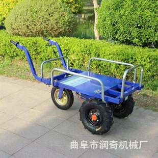 电动能平板手推车多功电动ZOL轮三鸡公车山区四爬坡工地果园轮运