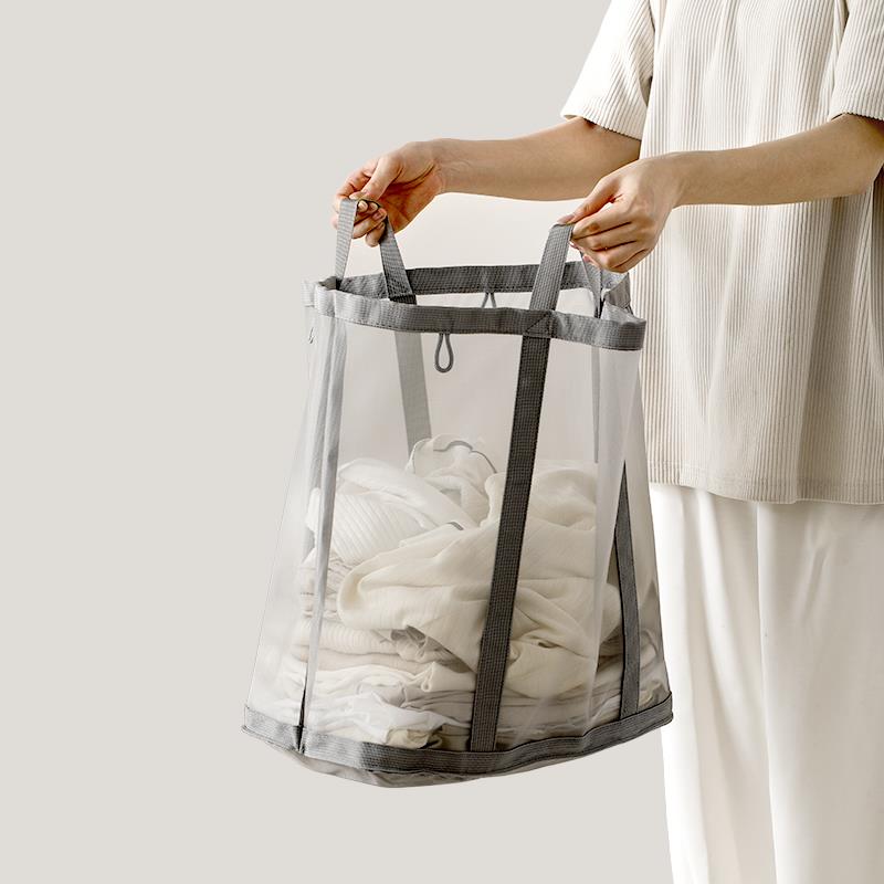 手提脏衣篮洗衣篮子挂墙可折叠大号脏衣篓高级网红款脏衣服收纳筐