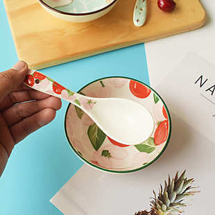 碗单个家用饭碗北欧瓷碗面碗日式餐具陶瓷小碗碟套装创意个性碗具