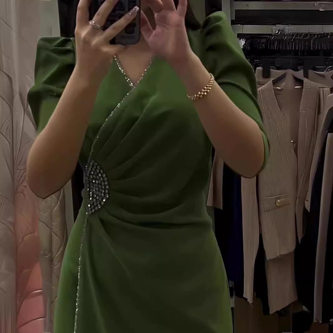 abaya femme dresses for women dubai elegant neck slim dress