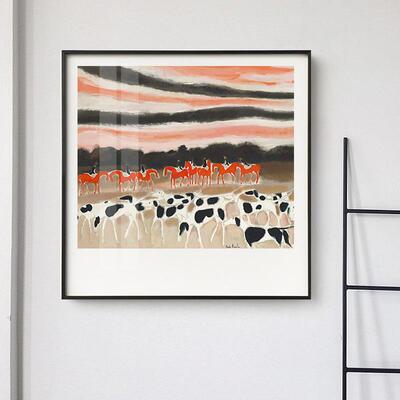 安德烈.布拉吉利 现代风景人物艺术装饰画客厅书房画玄关挂画壁画