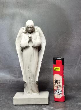 正品冬官手作 水泥鱼缸景布景活石摆件装造祈饰品神人物祷得话天